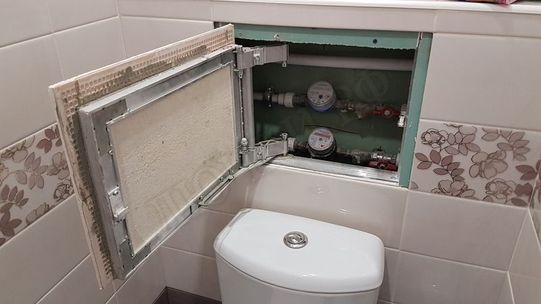 Люк под плитку Нажимной Секрет-Лайт 500*350 Люк под плитку Нажимной Секрет-Лайт 500*350