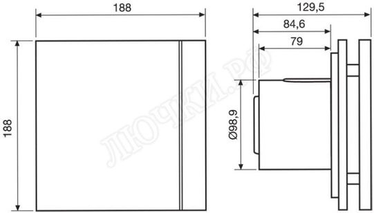 Вентилятор SILENT-100 CRZ DESIGN Вентилятор SILENT-100 CRZ DESIGN
